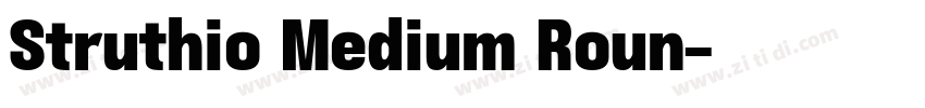 Struthio Medium Roun字体转换